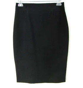 KENNETH COLE COLLECTION EXPOSED ZIPPER SKIRT SIZE M MEDIUM SOLID BLACK - Bild 1 von 11