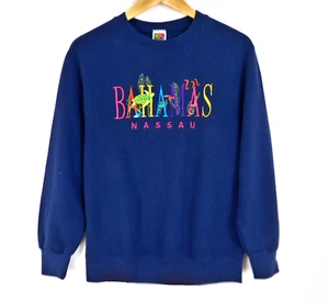 Sudadera Bahamas Nassau Souvenir Talla Pequeña Azul Marino - Imagen 1 de 4