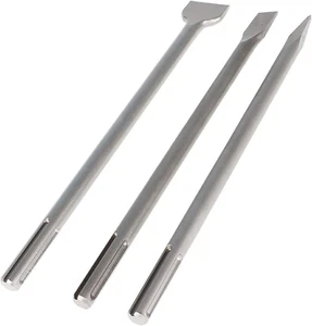 3pcs 16inch Sds Max Chisel Set Heavy Duty Rotary Hammer Chisel Bit Set Including - Picture 1 of 12