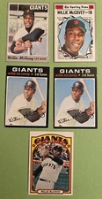 (5)  1970-72  Topps baseball HOFer Willie McCovey Cards