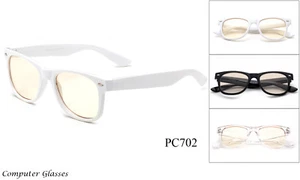 Classic Computer Glasses Blue Light Blocking Gaming TV Anti Glare Retro Eyewear - Picture 1 of 12