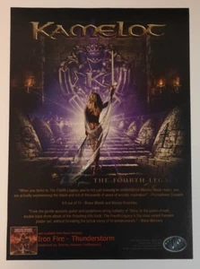 KAMELOT ~ "The Fourth Legacy" ~ Vintage Magazine Print/Promo Ad 1999 - Picture 1 of 1