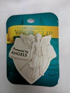 Auto visor clip - PROTECTED BY ANGELS - new on card - Picture 1 of 1