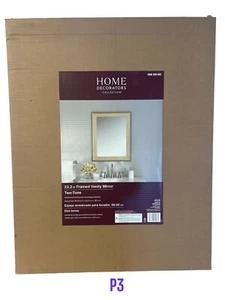 NEW 23.2in Framed Vanity Mirror Two-Tone Home Decorators Collection C7C - Picture 1 of 1