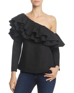 $85 Endless Rose Talla XS Mujer Top con Volantes de un Hombro A1769 - Imagen 1 de 6