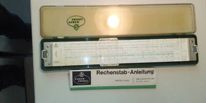 Faber-Castell Rechenschieber Modell 2/82 N Duplex mit Anleitung und Box - Bild 1 von 7