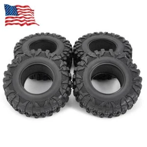 4PC 2.2" Rubber Wheel Tires 120mm OD for 1:10 RC Crawler Car 2.2" Wheel Rim Hub - Picture 1 of 12