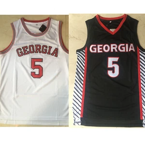Men's Retro Anthony Edwards Georgia #5 College Basketball Jersey Stitched - Picture 1 of 11