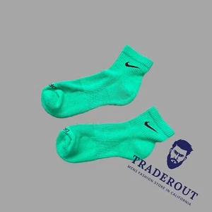 Nike Hombre Verde Con Logo Calcetines Tobillo Acolchados Talla L (Hombre 8-12) - Imagen 1 de 2