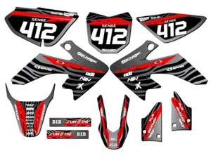 2013-2023 CRF 50 TIGRE Black Senge Graphics Kit Compatible with Honda - Picture 1 of 10
