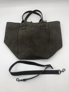 LUCKY BRAND Olivgrün Nubuk Wildleder Leder Tasche Crossbody Handtasche Geldbeutel LESEN - Bild 1 von 13