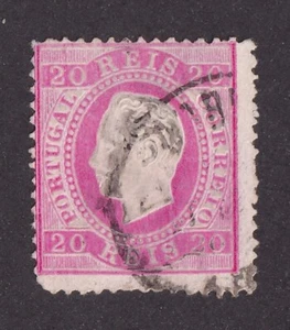 MATT'S STAMPS PORTUGAL #40 KING LUIZ 20-REIS ISSUE OF 1884, USED CV$55 - Picture 1 of 3