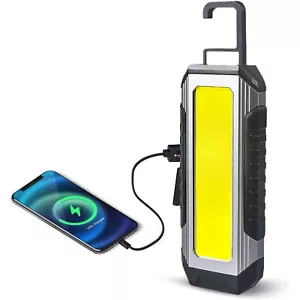 Rechargeable Workshop Torches Magnetic Work Lights Camping Hiking Flashlights - Picture 1 of 8