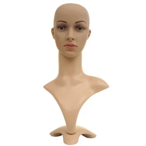 Mannequin-Kopf HWC-G70, Perückenpuppe weiblich Schaufensterpuppe, beweglich 55cm - Bild 1 von 11