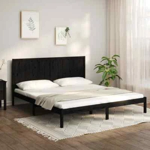 Estructura de Cama Somier Mueble de Dormitorio Madera Maciza de Pino vidaXL - Imagen 1 de 137