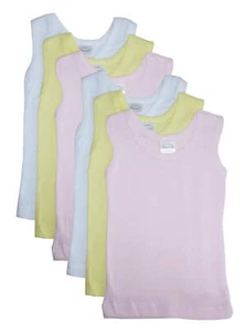 Bambini Girls's Six Pack Pastel Tank Top - Picture 1 of 5