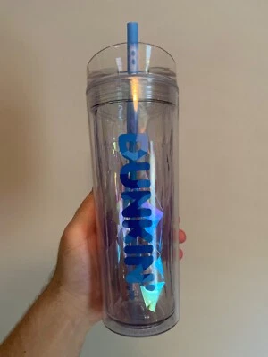 NEW Dunkin' Summer 2025 Sipper Chiseled Ice /24oz Tumbler/ Blue Rare - Image 1 of 2