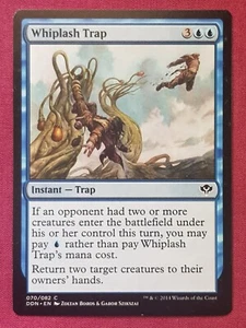 Magic The Gathering DUEL DECKS SPEED VS CUNNING WHIPLASH TRAP blue card MTG - Bild 1 von 2