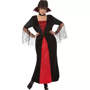 Vampiretta Women Adult Plus 18 - 20 Costume XXL Black Red Vampire - Picture 1 of 2