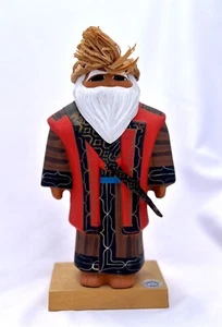 VTG Japanese Mingei Folk Art Korpokkur Doll Indigenous Ainu Elder 11” - Picture 1 of 10