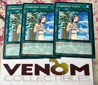 3x (VLP) - Forbidden Lance - LEHD-ENB17 - Common - 1st Edition YuGiOh - Image 1 of 3