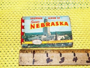 Álbum de recuerdo 1967 de Scenic Nnebraska Cornhusker State, 10 vistas de plástico cromado - Imagen 1 de 5