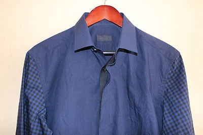 LANVIN дополнительный отделки подходит смешанные имбирь платье рубашка 41 EU / 16» США дизайнер Италии - Изображение 1 из 4