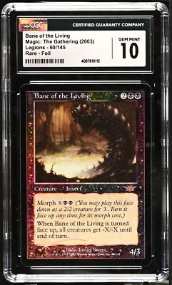 BANE OF THE LIVING Legions Foil Rare CGC 10 MTG [Nostalgium] - Image 1 of 2