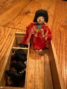 Vintage / Antique Japanese Katsura Ningyo Ichimatsu Doll with Wigs - Picture 1 of 10