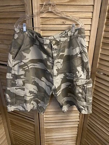 Vintage Herren Gr. 40 Camouflage Cargo Shorts Baumwolle Alltag - Bild 1 von 3
