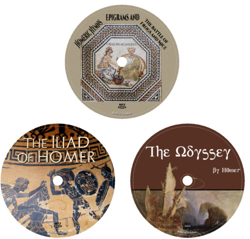 Homer Menge 3 homerische Hymnen Ilias Odyssee Hörbücher in 3 MP3 Audio CDs