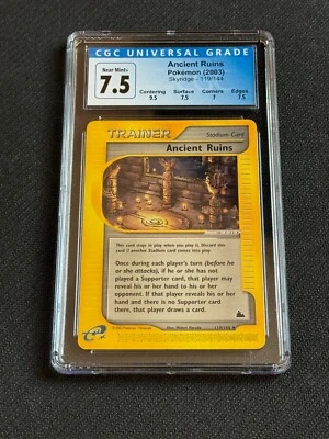 Pokemon Skyridge Uncommon Ancient Ruins 119/144 CGC 7.5 Near Mint+ - Image 1 of 2