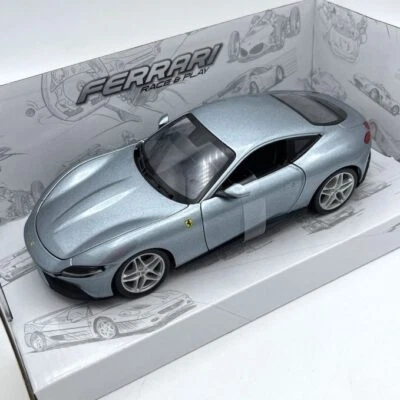 Modellino Auto BBurago 1/24 Ferrari Roma Silver - Immagine 1 di 4