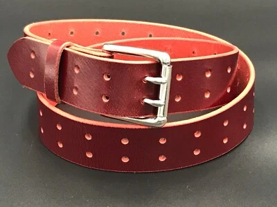 Amish Handmade Leather Gun Holster Dress Work Belt - Genuine Wickett & Craig USA - Image 1 of 4