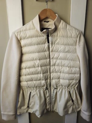 Chaqueta acolchada acolchada Mackage Joyce crema para mujer talla L Foto 1 de 4