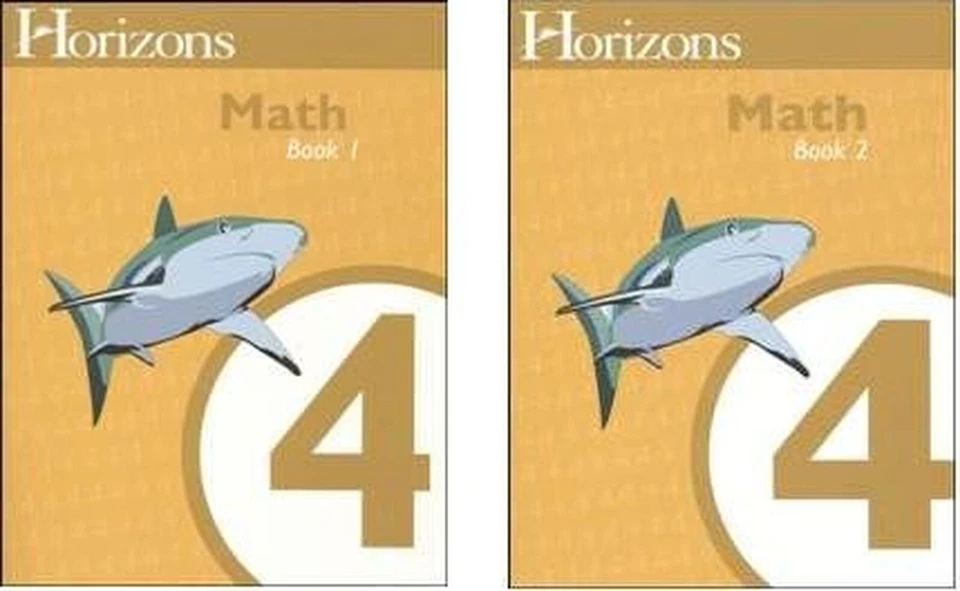 Horizons Math 4 SET of 2 Student Workbooks 4-1 and 4-2 AOP Homeschool JMS400B - Image 1 of 1
