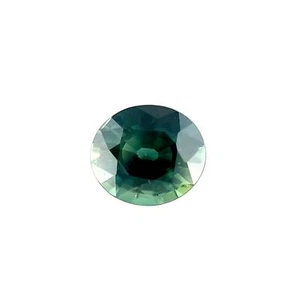 FINE 1.06ct Green Blue NATURAL Sapphire Oval Cut Loose Gem 6.4x5.6mm - Picture 1 of 7