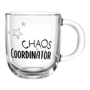 Leonardo Ufficio Chaos Coordinator 400 ml Glass Coffee & Tea Mug - Picture 1 of 2