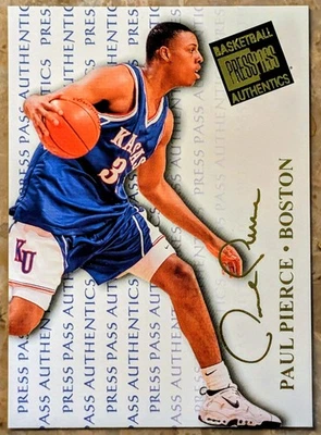 Press Pass Authentics 1998 Paul Pierce #8 (RC) Boston Celtics Foto 1 de 2