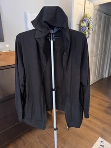Danskin Now Dri More Womens Activewear Hooded Jacket Size L 22/24 Black - Picture 1 of 3
