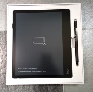 Kobo Elipsa 2e N605 Black E-Reader 32GB, Touchscreen, Stylus Pen Bundle - Picture 1 of 5