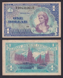 Billet United States Military Paiement 1 Dollar 1968 P M68 BB VF+ - Picture 1 of 1