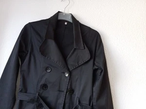 ÜBERGANGSJACKE-Gr.34-36 s.Maße-schwarz-getr.- - Bild 1 von 3