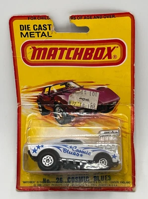 1980 Matchbox Superfast 26- Cosmic Blues 68 Charger Die Cast Metal New On Card - Image 1 of 4