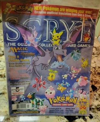 SCRYE Pokémon Magazine cover, Issue #7.1 January 2000 Sealed NEW Pokemon - Image 1 of 2