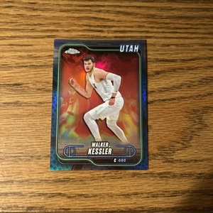 2024-2025 Topps Chrome Walker Kessler Blue Basketball Lava Refractor #66 - Picture 1 of 2