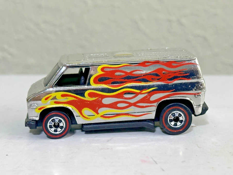 HOT WHEELS REDLINE GMC SUPER VAN SUPER CHROMES WITH FLAMES! EXTRA CLEAN! - Image 1 of 4