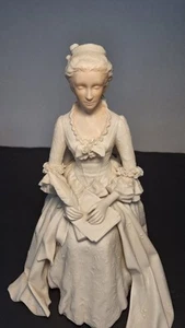 Cybis All White Abigail Adams Figurine, Letter Writing. Very Detailed. - Picture 1 of 10