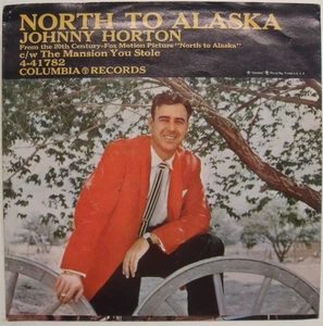 Johnny Horton - North To Alaska - 1960 Movie Theme NM 45 & Picture Sleeve - Picture 1 of 4