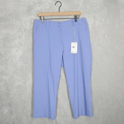 Pantalones capri Nike Golf para mujer talla 12 azules NikeFit secos protección UV Foto 1 de 4